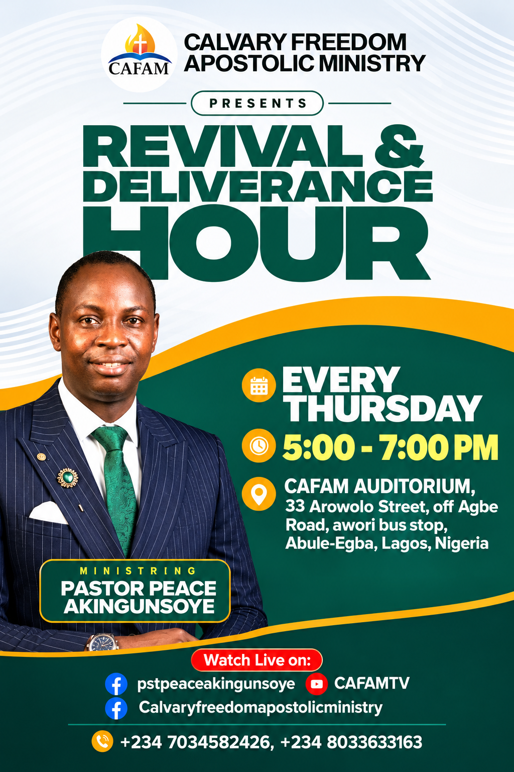 Revival And Deliverance Hour Flyer 1